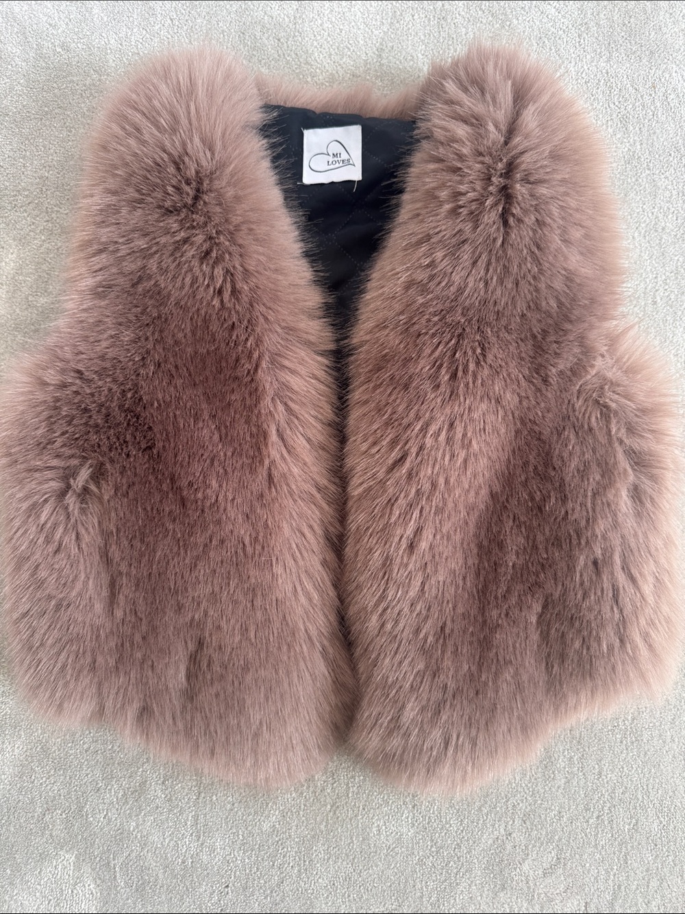 MiLoves Faux Fur Vest for Kids, size 2-4T